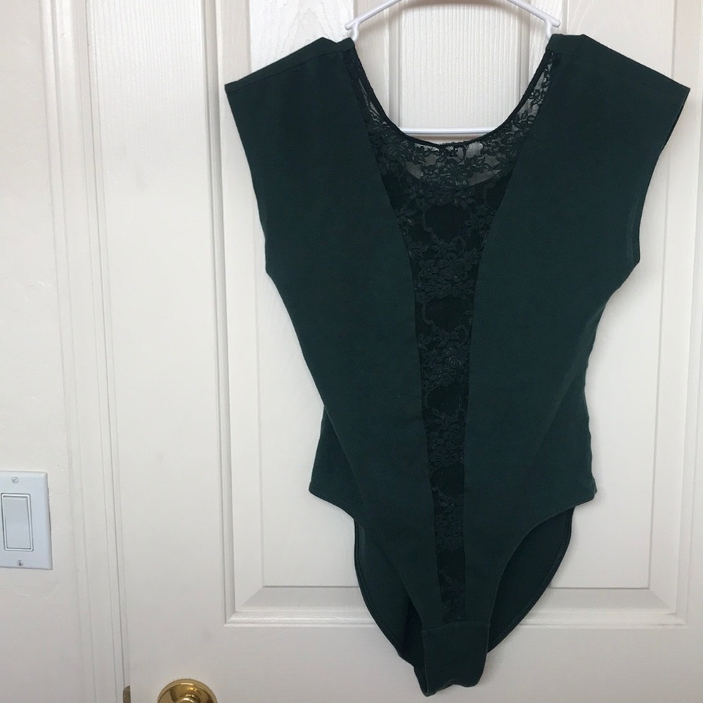 American Apparel Gloria V Lace Bodysuit